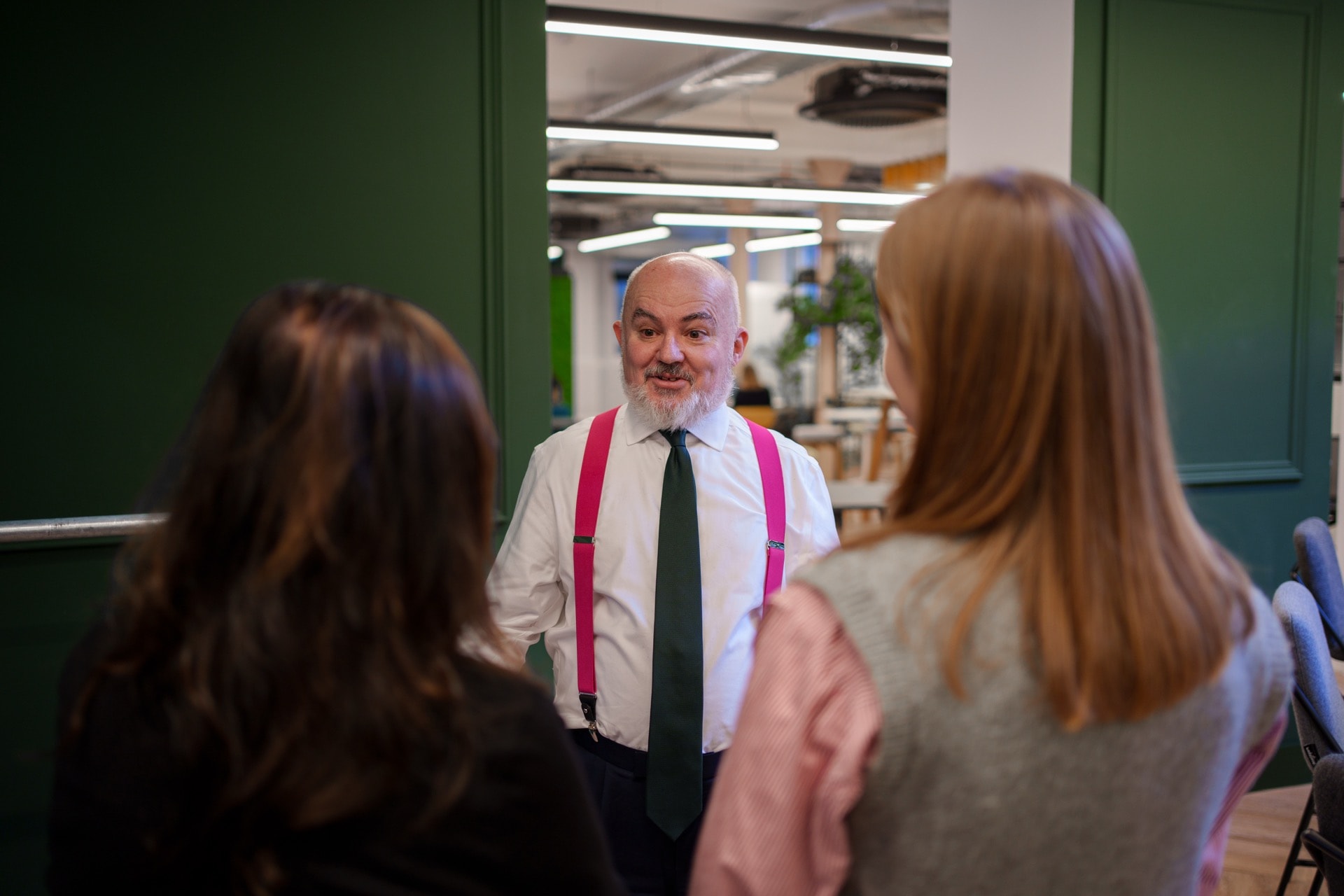 Mark Glover Meeting Colleagues