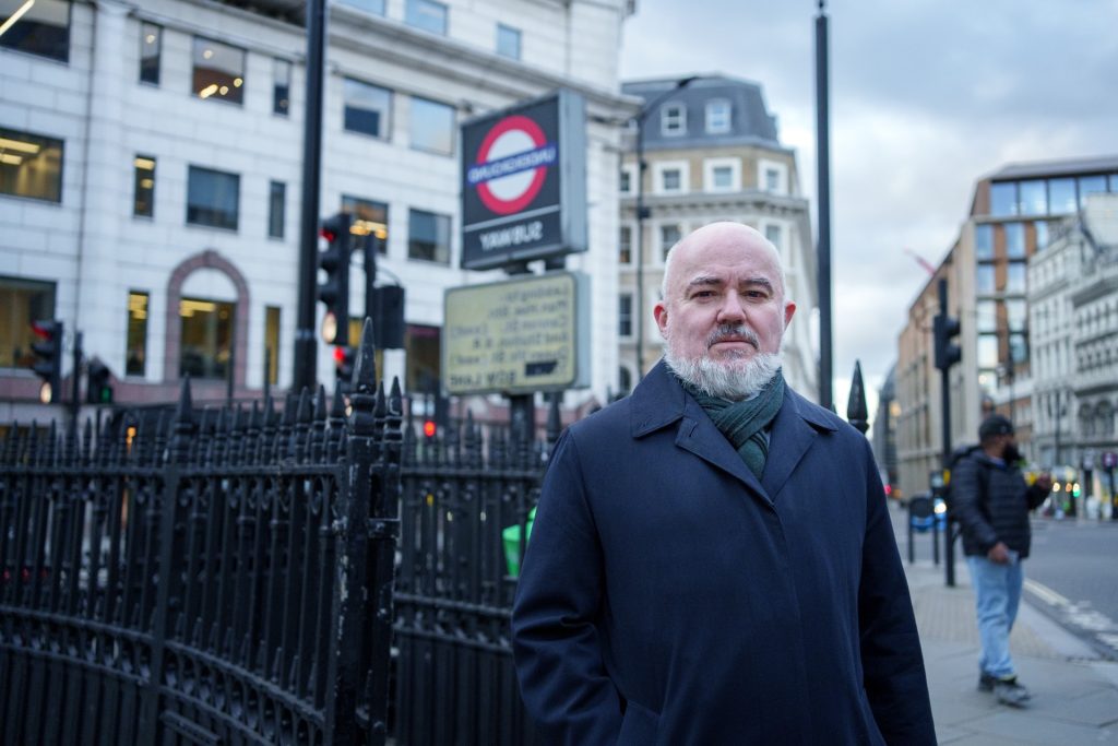 Mark Glover at Tube Station