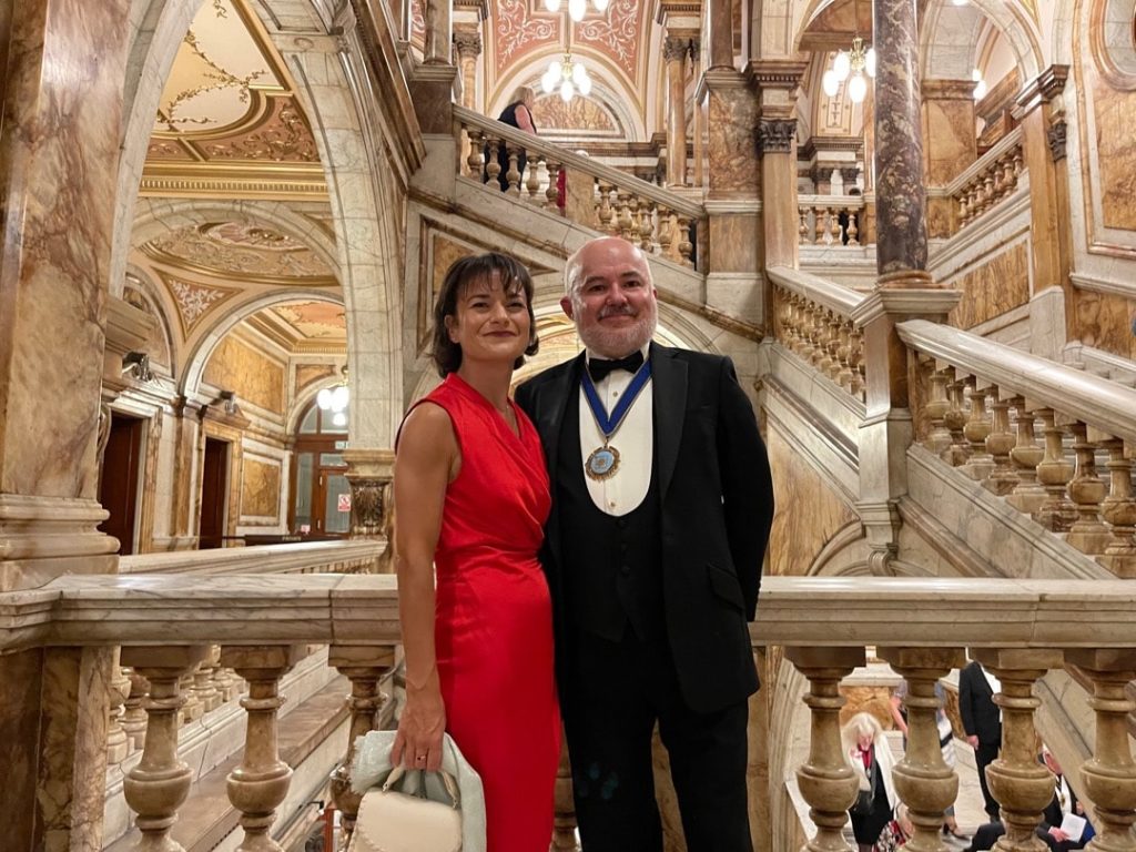 Mark Glover with Johanna Baxter