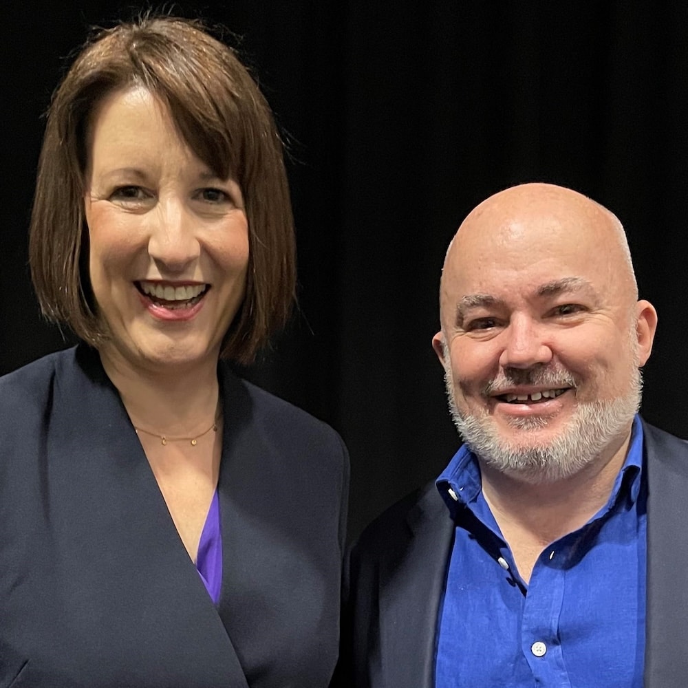 Mark Glover with Rachel Reeves