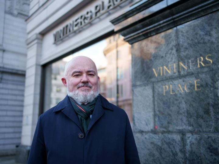 Mark Glover outside Vintners Place